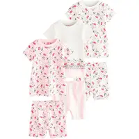Next Pijama verde oscuro / rosa / rojo / blanco