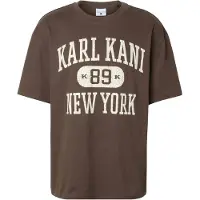 Karl kani Camiseta 'Heritage 89' crema / marrón