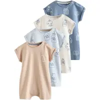 Next Pijama entero/body crema / camelo / azul paloma / azul claro