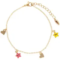 Mymo Pulsera chamois / amarillo / oro / rosa