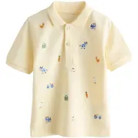 Next Camiseta azul / amarillo claro / verde / naranja