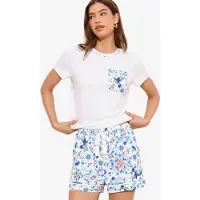 Lipsy Pijama de pantalón corto azul real / azul cian / rojo / blanco