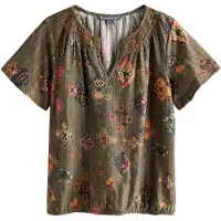 Next Blusa navy / moca / caqui / naranja