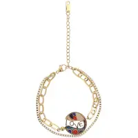 IZIA Pulsera azul / oro / rojo
