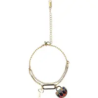 IZIA Pulsera oro / rojo / negro