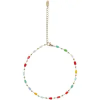 IZIA Pulsera azul pastel / amarillo / oro / rosa claro
