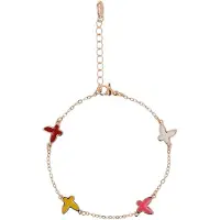 Mymo Pulsera dorado / oro / fucsia / blanco