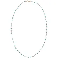 IZIA Cadena azul claro / oro