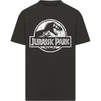 Merchcode Camiseta 'Jurassic Park Distressed' negro / blanco