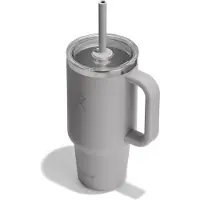 Hydroflask - Travel Tumbler Clear Lid - Vaso aislante size 946 ml, gris