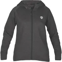 MOROTAI Sudadera con cremallera deportiva 'Naka' gris oscuro / blanco