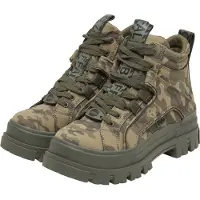 Buffalo Botines con cordones 'Aspha' verde / caqui / oliva