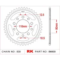 Rk Corona Trasera 6600 530
