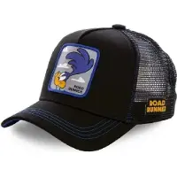 Capslab Gorra 'Gorra collab negra correcaminos bordado frente trucker visera curva 3' negro