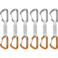 Mammut - Cintas express Escalada - Sender Wire 12 cm 6 Pack Light Grey/Gold - Blanco