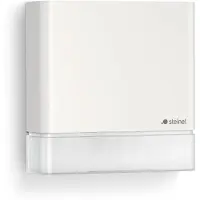 Steinel IS 180, para montaje en pared, para exteriores, color blanco, grado de protección IP54, 1000 lux, tiempo de encendido de 5 a 3600 segundos