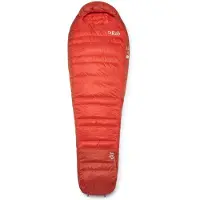Rab - Sacos de dormir para trekking - Alpine -6C / 20F Dark Horizon/Tuscan Red - Talla Izquierda - Rojo