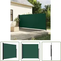 The Living Store Toldo enrollable "Living Store" en color verde oscuro, extensible, de 180x500 cm