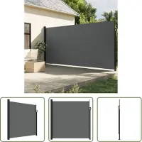 The Living Store Toldo enrollable "Living Store" para fachada, color antracita, dimensiones 200x600 cm