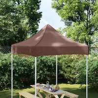 Prolenta Maison Exclusive: Toldos para fiestas, modelo "Partyzelt-Dach", 2x2 metros, color marrón, 270 g/m²