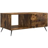 Syfax Mesa de Café Roble Ahumado 90 x 50 x 40 cm Madera de Ingeniería