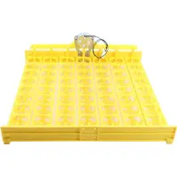 Gistuch 156 piezas de bandeja de incubación de huevos totalmente automática, incubadora de plástico, girador duradero para pollos, patos y codornices, 12 V