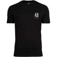 Armani Exchange Camiseta negro / blanco