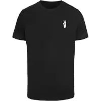 Mister tee Camiseta 'Peace Hand' negro / blanco