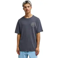 Quiksilver - Curve Palm - Camiseta de manga corta size M, gris