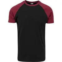 Urban Classics Camiseta rojo sangre / negro