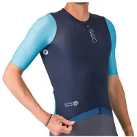 Castelli - Corretto Jersey - Maillot de ciclismo size XXL, azul