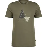 Stoic - Merino155 LaholmSt. Print T-Shirt Peak - Camiseta de merino size 3XL, oliva