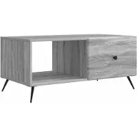 Syfax Mesa de Café Gris Sonoma 90 x 50 x 40 cm Madera de Ingeniería