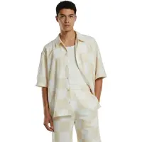 Prohibited Camisa beige / blanco