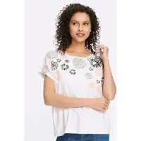 HEINE Camiseta rosé / negro / blanco