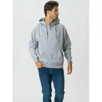 TeeShoppen Sudadera ' Hoodie ' gris claro
