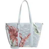 Tamaris Shopper 'Kendra' azul pastel / rojizo / blanco