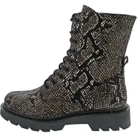 Tamaris Botines con cordones marrón oscuro / gris claro / negro