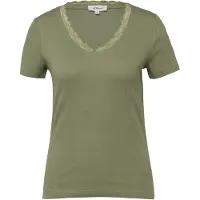 s.Oliver T-shirts Army Green Talla: 40 | Camisetas de Seda Outlet | Mujer | Verde