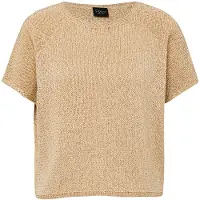 s.Oliver Black Label Pullover Shortsleeve Brown Talla: M | Sudaderas con Capucha Outlet | Mujer | Marrón