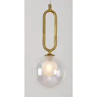 Rabalux 72303, lámpara colgante, diseño "Rosa", casquillo G9, 1 bombilla, máximo 25 vatios, metal y vidrio, color champán