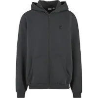 Karl kani Sudadera con cremallera gris / negro