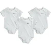 Nike Kids Body De Manga Corta Swoosh 3 Unidades