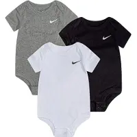 Nike Kids Pijama entero/body gris moteado / negro / blanco