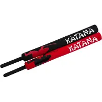 Schildkröt Funsports - Katana Soft Schwerter Set - Juguetes para la playa size 80 cm, Ø 6 cm, rojo/negro