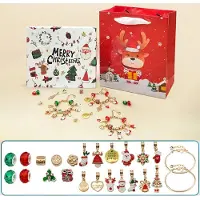 Generisch Calendario de Adviento 2025 para mujeres y niñas – Cuenta atrás de 24 días con collares, anillos y pendientes – Regalo de Navidad y set de sorpresas