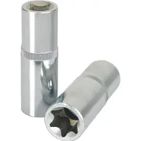 Ks Tools 918.1764-E, Llave de vaso, 1/2", métrica, de 2 puntas, 17 mm, E14