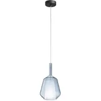 FANEUROPE FAN EUROPE PIREX: Lámpara colgante de vidrio, color aguamarina, con cable y conector, 18 x 31 cm, sin placa de montaje