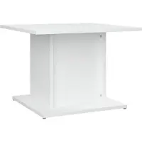 Syfax Mesa de centro madera de ingeniería blanca 55,5x55,5x40 cm