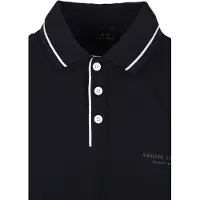 Armani Exchange para hombre. XM001557AF10363UB101 Polo Elástico marino (XL), Casual, Algodón, Manga corta, outlet 20